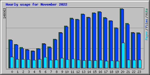 Hourly usage for November 2022