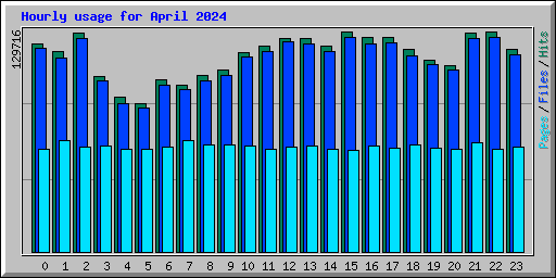 Hourly usage for April 2024